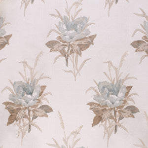 Melba Flower Lichen/Ecru by Lee Jofa Fabric