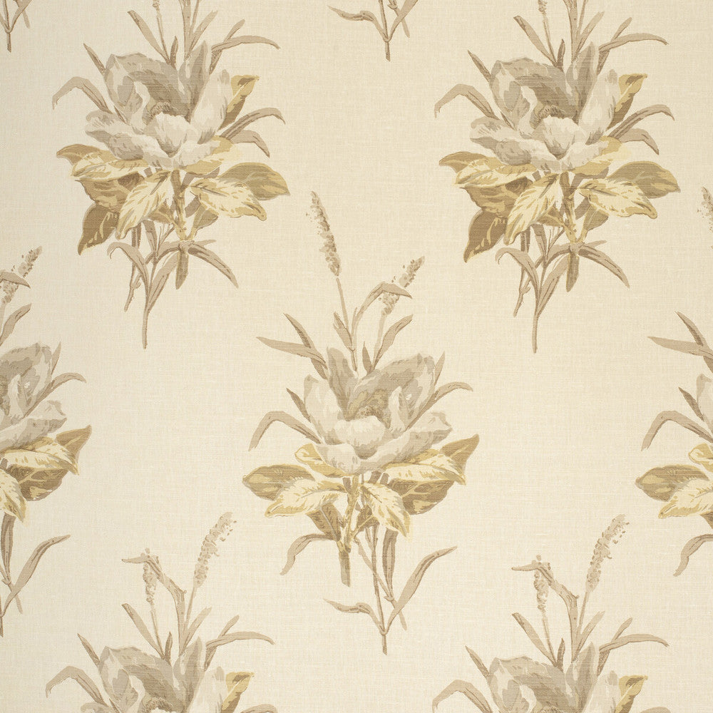 Melba Flower Grey/Ecru by Lee Jofa Fabric Lee Jofa Fabric Melba Flower Grey/EcruFabric PAOLO MOSCHINO FABRICS LINEN - 67%;COTTON - 33% United Kingdom </p><p>Repeat: H: 16.14, V: 25.59 50 - Fabric Carolina -