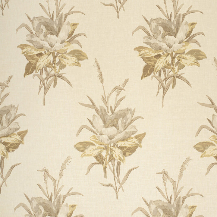 Melba Flower Grey/Ecru by Lee Jofa Fabric PAOLO MOSCHINO FABRICS LINEN - 67%;COTTON - 33% United Kingdom HEAVY Horizontal: 16.14 and Vertical: 25.59 50 - Fabric Carolina -
