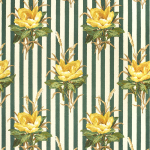 Melba Flower Stripe Yello by Lee Jofa Fabric