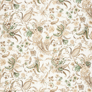 Paisley Passion Brow/Gree by Lee Jofa Fabric