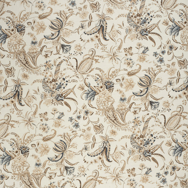 Paisley Passion Brow/Navy by Lee Jofa Fabric PAOLO MOSCHINO FABRICS LINEN - 67%;COTTON - 33% United Kingdom HEAVY Horizontal: 34.25 and Vertical: 24.41 51.97 - Fabric Carolina -
