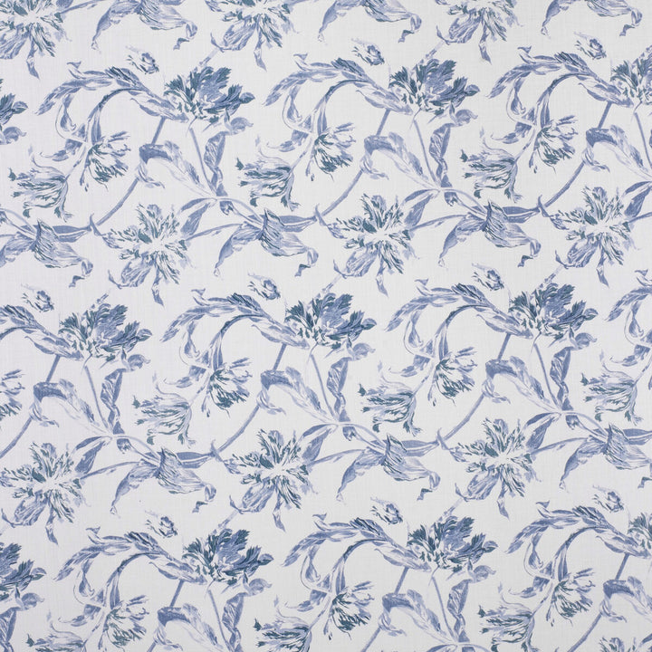 Russian Tulip Blue by Lee Jofa Fabric PAOLO MOSCHINO FABRICS LINEN - 67%;COTTON - 33% United Kingdom HEAVY Horizontal: 17.72 and Vertical: 9.06 53.94 - Fabric Carolina -