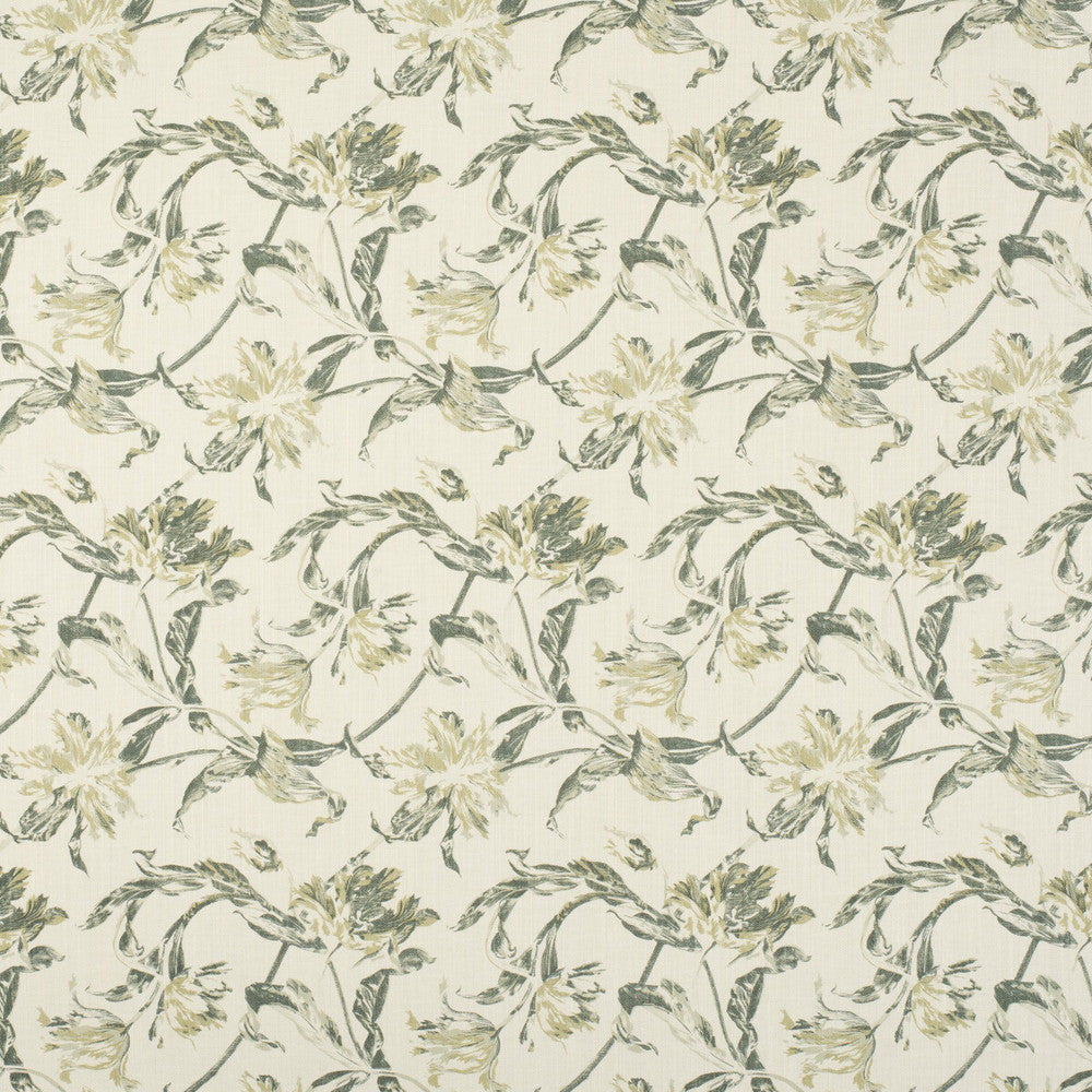 Russian Tulip Green by Lee Jofa Fabric PAOLO MOSCHINO FABRICS LINEN - 67%;COTTON - 33% United Kingdom HEAVY Horizontal: 17.72 and Vertical: 9.06 53.94 - Fabric Carolina -