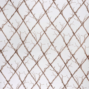 Twig Trellis Brown/White by Lee Jofa Fabric