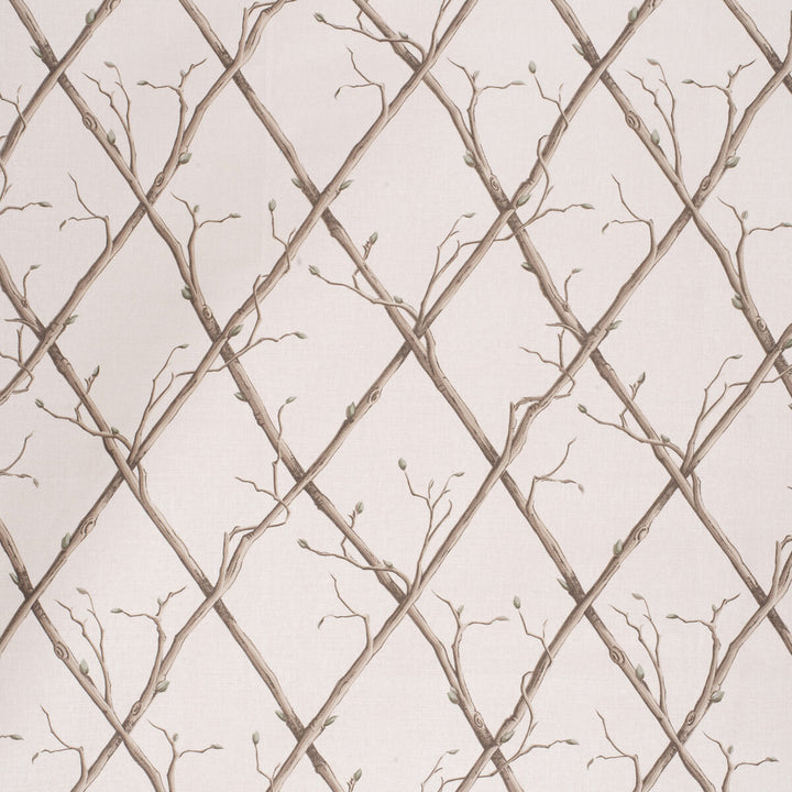 Twig Trellis Brown/Ecru by Lee Jofa Fabric PAOLO MOSCHINO FABRICS LINEN - 67%;COTTON - 33% United Kingdom HEAVY Horizontal: 18.5 and Vertical: 18.5 53.94 - Fabric Carolina -
