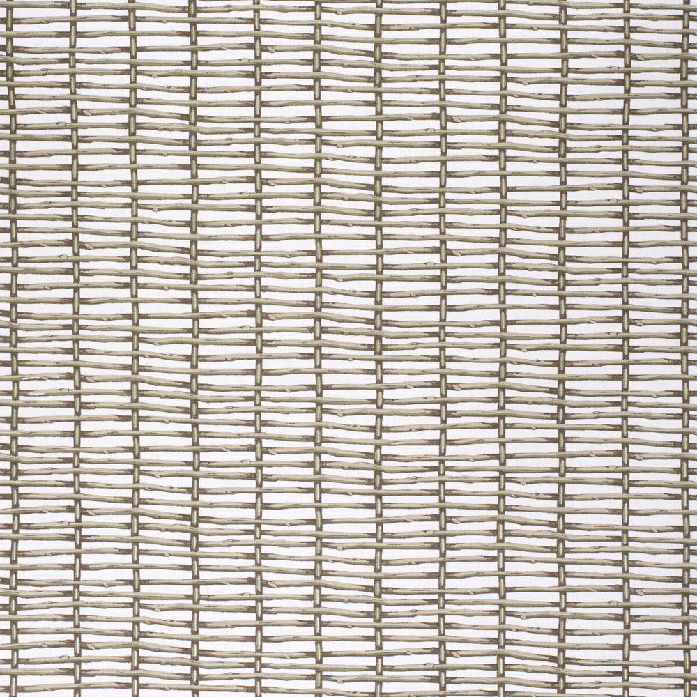Twig Fence Green/White by Lee Jofa Fabric Lee Jofa Fabric Twig Fence Green/WhiteFabric PAOLO MOSCHINO FABRICS LINEN - 67%;COTTON - 33% United Kingdom </p><p>Repeat: H: 18.5, V: 18.5 53.94 - Fabric Carolina -