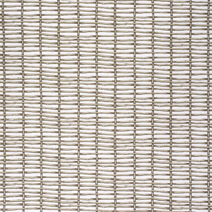 Twig Fence Green/White by Lee Jofa Designer Fabric PAOLO MOSCHINO FABRICS LINEN - 67%;COTTON - 33% United Kingdom HEAVY Horizontal: 18.5 and Vertical: 18.5 53.94 - Swanky Fabrics -