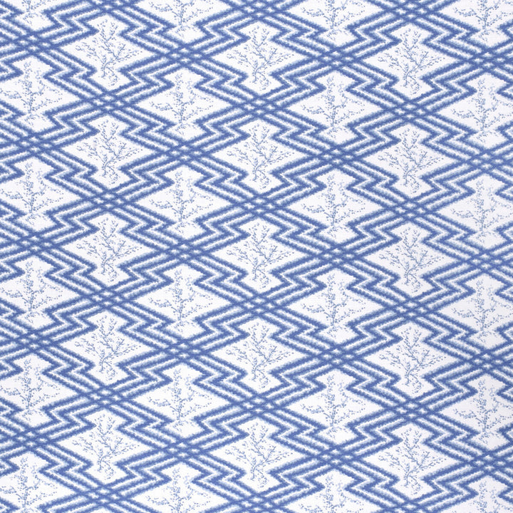 Via Krupp Blue/White by Lee Jofa Fabric PAOLO MOSCHINO FABRICS LINEN - 67%;COTTON - 33% United Kingdom HEAVY Horizontal: 9.06 and Vertical: 6.3 53.94 - Fabric Carolina -