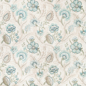 Wimberly Print Aqua/Sage by Lee Jofa Fabric