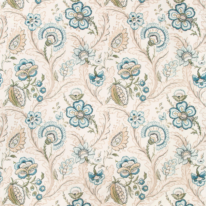 Wimberly Print Blue/Spring by Lee Jofa Fabric AVONDALE LINEN - 100% United Kingdom MEDIUM Horizontal: 27 and Vertical: 26.67 54 - Fabric Carolina -