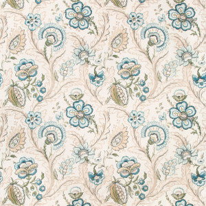 Wimberly Print Blue/Spring by Lee Jofa Fabric