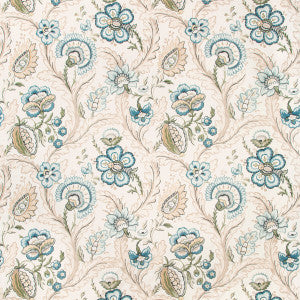 Wimberly Print Blue/Spring by Lee Jofa Fabric