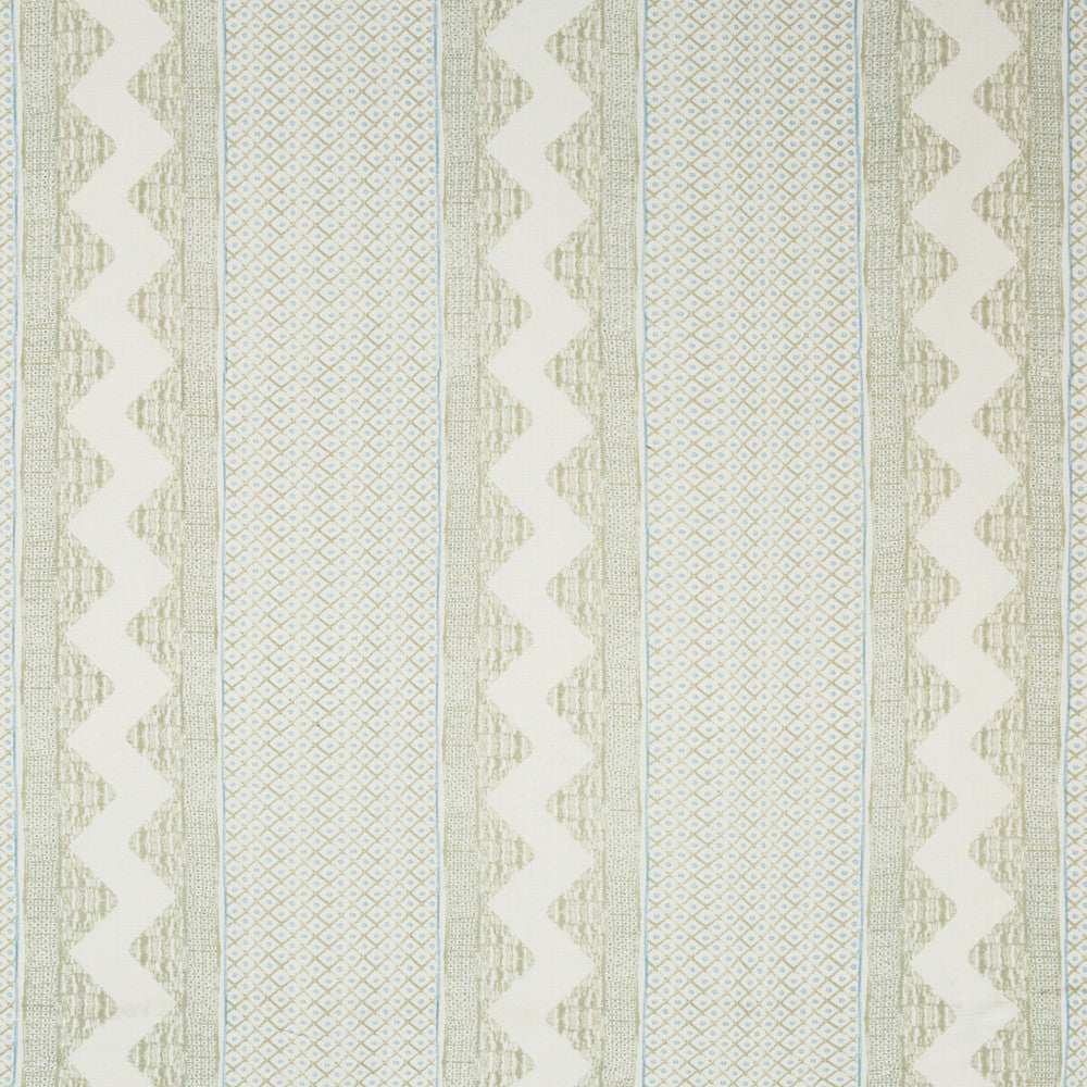 Whitaker Print Sage/Aqua by Lee Jofa Fabric AVONDALE LINEN - 100% India Horizontal: 26.5 and Vertical: 3.35 53 - Fabric Carolina -