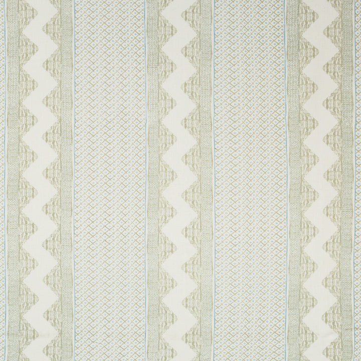 Whitaker Print Sage/Aqua by Lee Jofa Fabric AVONDALE LINEN - 100% India Horizontal: 26.5 and Vertical: 3.35 53 - Fabric Carolina -