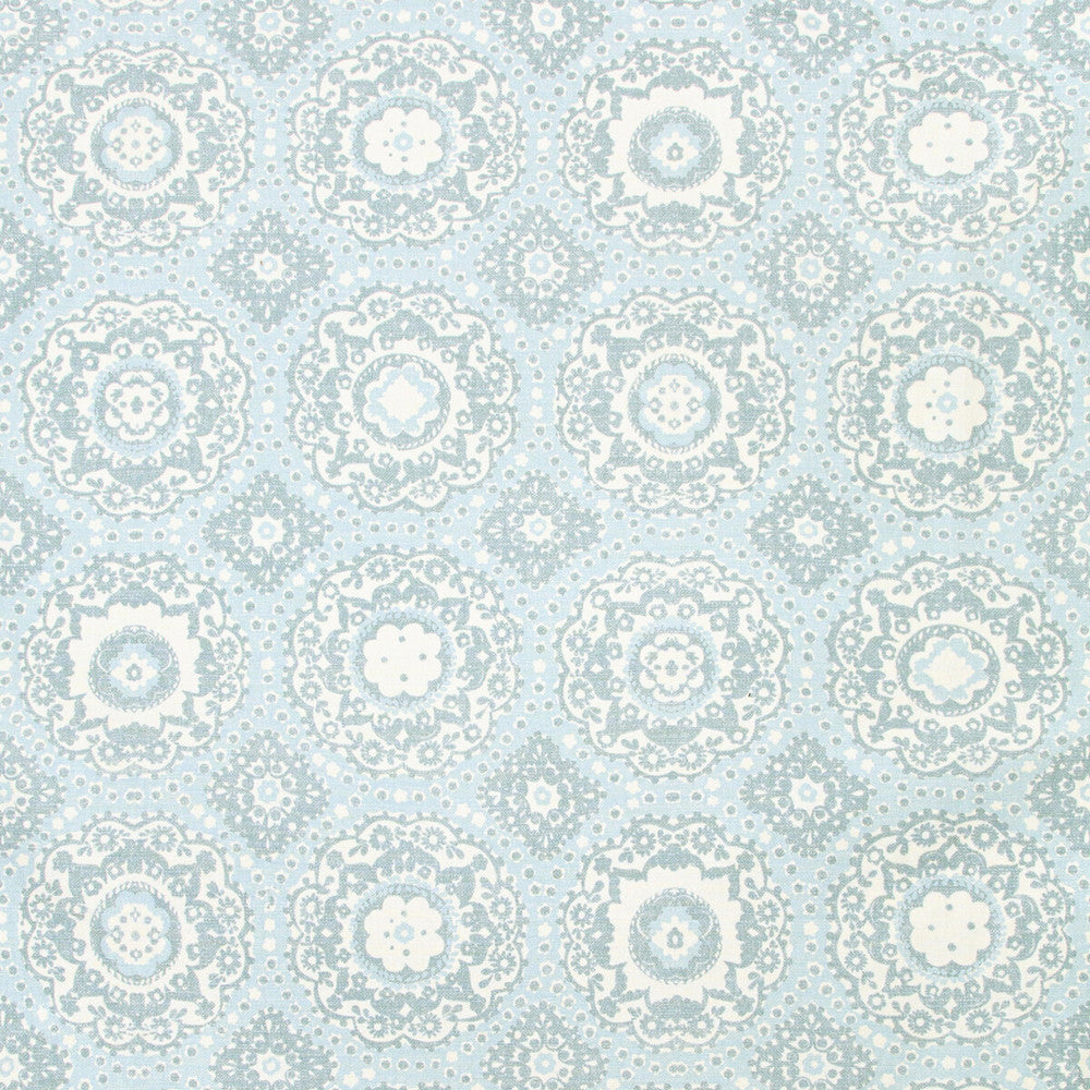 Bayview Print Aqua by Lee Jofa Fabric AVONDALE COTTON - 52%;LINEN - 48% Italy MEDIUM Horizontal: 17.83 and Vertical: 26.77 54 - Fabric Carolina -