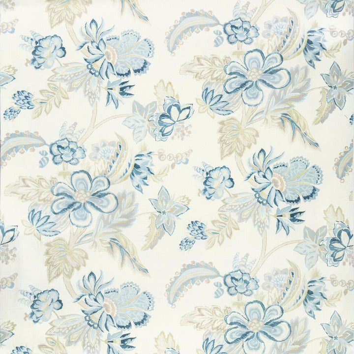 Augustine Print Lake by Lee Jofa Designer Fabric AVONDALE LINEN - 100% Italy Horizontal: 55.12 and Vertical: 41.34 55.12 - Swanky Fabrics -