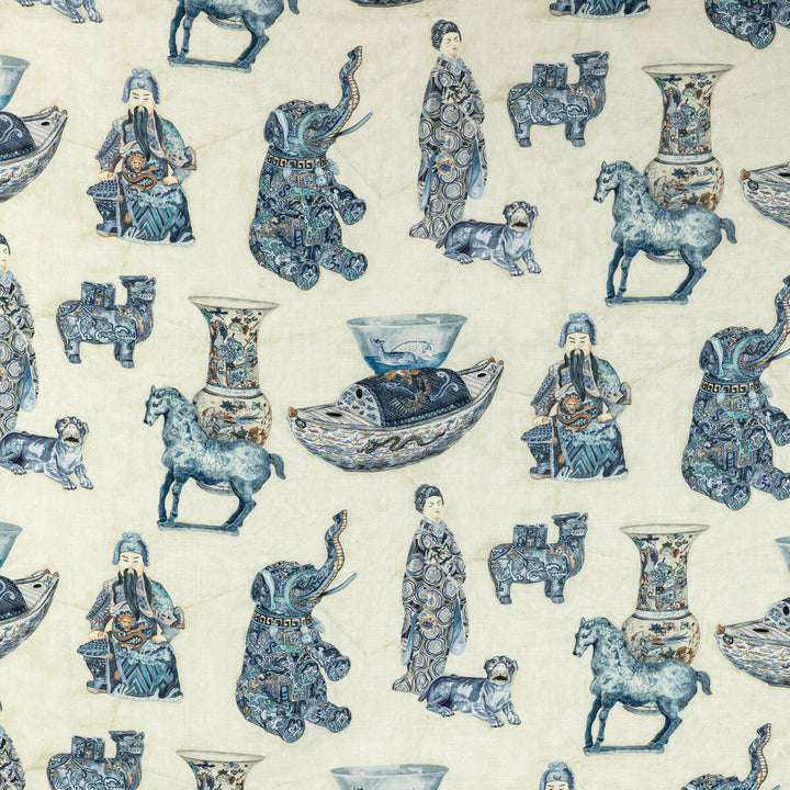 Tambelan Print Porcelain by Lee Jofa Fabric Lee Jofa Fabric Tambelan Print PorcelainFabric MINDORO LINEN - 100% Austria </p><p>Repeat: H: 29.13, V: 31.5 58.27 - Fabric Carolina -