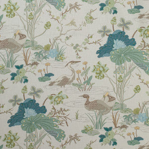 Luzon Print Jade by Lee Jofa Fabric