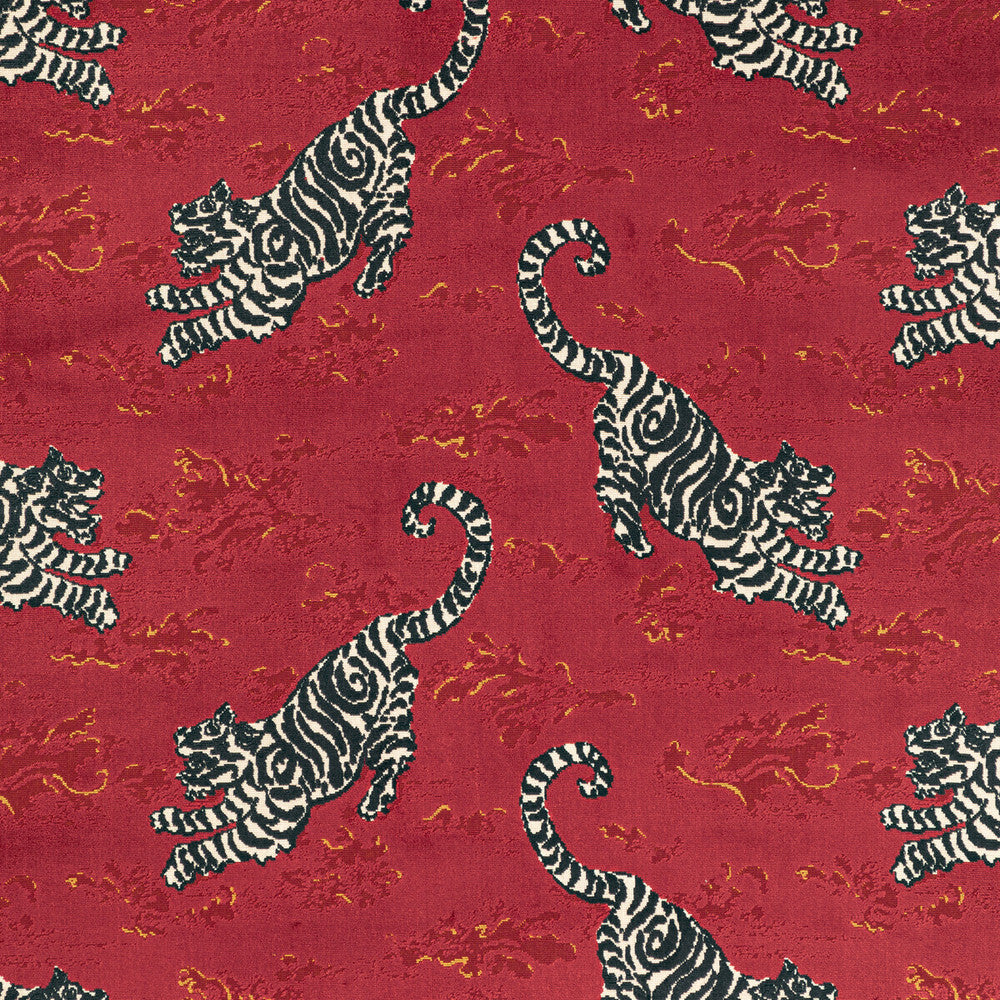 Bongol Velvet Crimson by Lee Jofa Fabric MINDORO VISCOSE - 76%;POLYESTER - 24% India HEAVY Horizontal: 26.36 and Vertical: 18.1 55.09 - Fabric Carolina -
