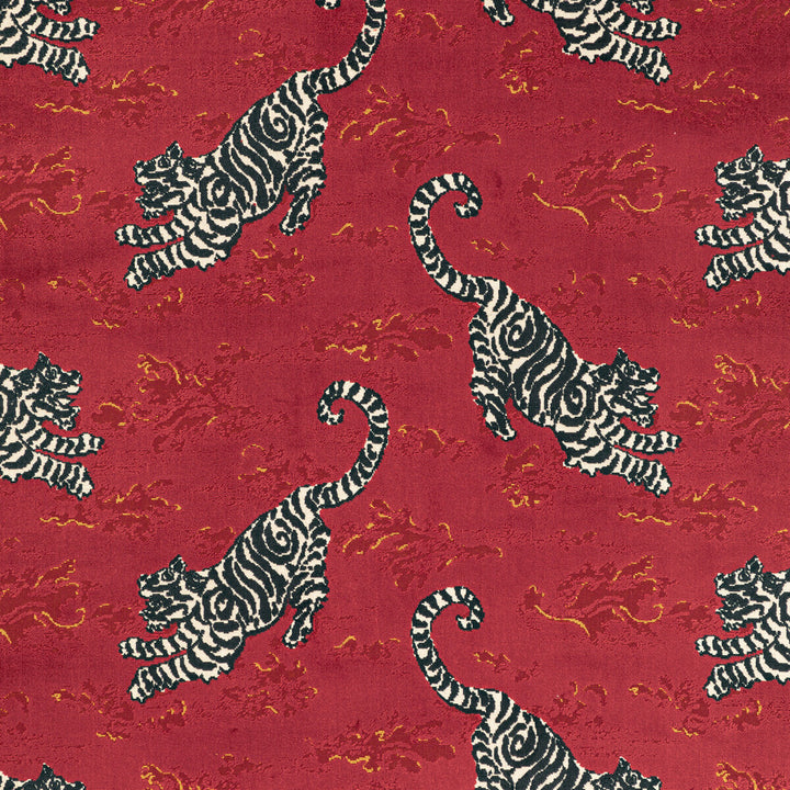 Bongol Velvet Crimson by Lee Jofa Fabric MINDORO VISCOSE - 76%;POLYESTER - 24% India HEAVY Horizontal: 26.36 and Vertical: 18.1 55.09 - Fabric Carolina -