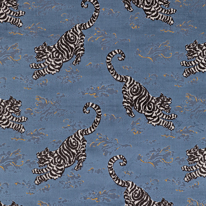 Bongol Velvet Sapphire by Lee Jofa Fabric MINDORO VISCOSE - 76%;POLYESTER - 24% India HEAVY Horizontal: 26.36 and Vertical: 18.1 55.09 - Fabric Carolina -