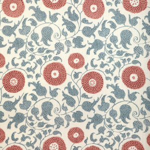 Eldora Print Sky/Brick 2020204.195.0 by Lee Jofa Fabric