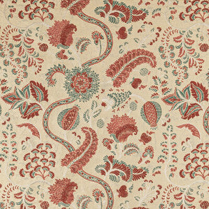 Jardin Bleu Sand/Rose by Lee Jofa Fabric