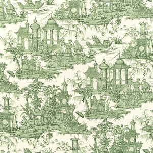 Pagoda Toile Forest by Lee Jofa Fabric