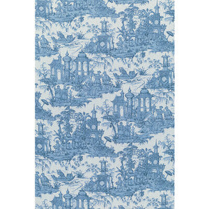 Pagoda Toile Blue by Lee Jofa Fabric