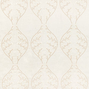 Lillie Embroidery Ivory by Lee Jofa Fabric