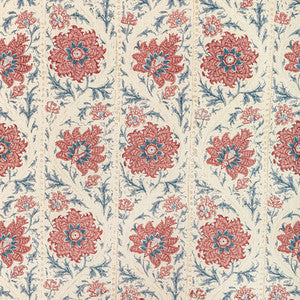 Calico Vine Blue Red by Lee Jofa Fabric