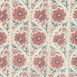 Calico Vine Blue Red by Lee Jofa Fabric