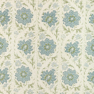 Calico Vine Green Blue by Lee Jofa Fabric