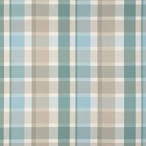 Fisher Plaid Sky/Stone 2023107.1511.0 by Lee Jofa Fabric