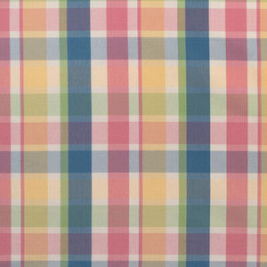 Fisher Plaid Navy/Petal 2023107.517.0 by Lee Jofa Fabric