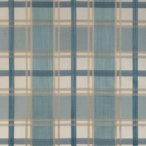 Davies Plaid Sky/Sand 2023109.516.0 by Lee Jofa Fabric