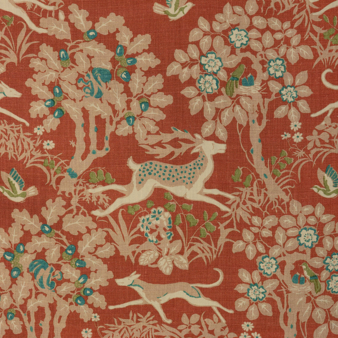 Mille Fleur Print - Brick By Lee Jofa Fabric