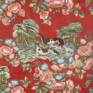 Whippets Cotton Red 2023125.19.0 by Lee Jofa Fabric