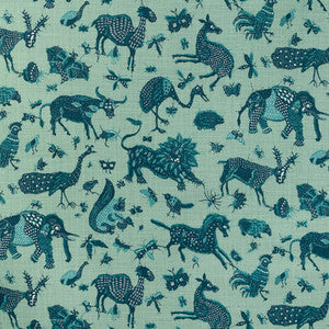 Java Jungle Linen Teal 2023127.355.0 by Lee Jofa Fabric