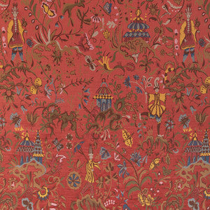Chinese Brocade Red 2023130.19.0 by Lee Jofa Fabric