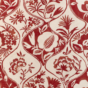 Calathea Print Red 2023141.19.0 by Lee Jofa Fabric
