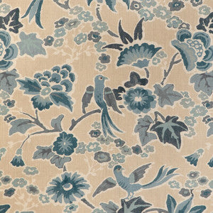 Posy Print Sand/Sky 2023142.516.0 by Lee Jofa Fabric
