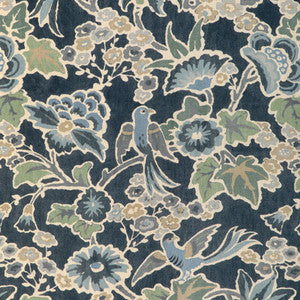 Posy Print Denim/Slate 2023142.523.0 by Lee Jofa Fabric