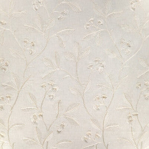 Iris Embroidery Ivory 2023144.1.0 by Lee Jofa Fabric