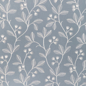 Iris Embroidery Blue 2023144.5.0 by Lee Jofa Fabric