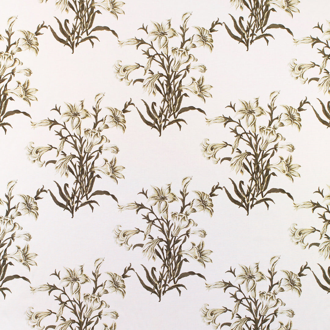 Lilies - Monochrome By Lee Jofa Fabric