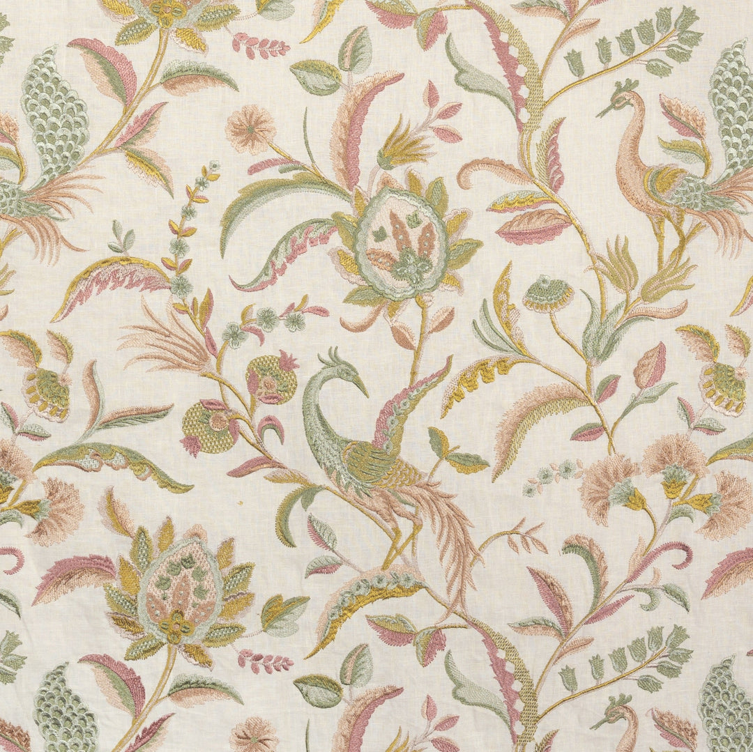 Palawan Emb - Rose/Leaf By Lee Jofa Fabric