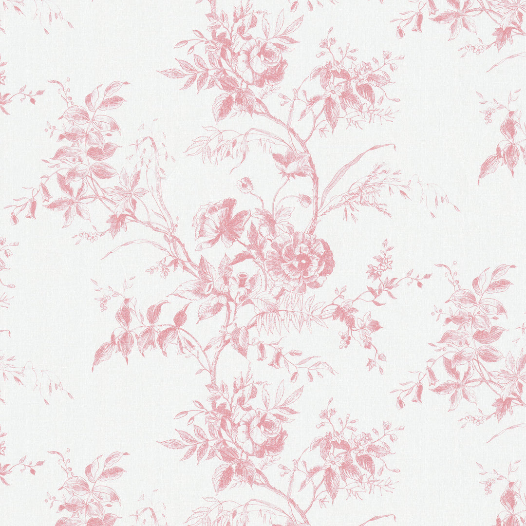 Tea Rose Toile - Rose By Lee Jofa Fabric