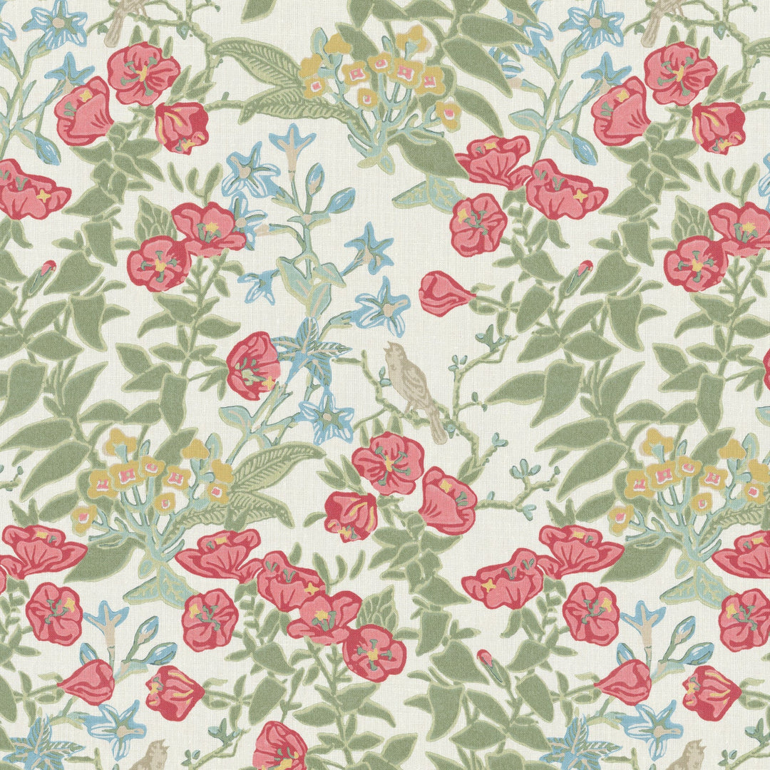 Plumeria Print - Coral 2026104.194.0 by Lee Jofa Designer Fabric